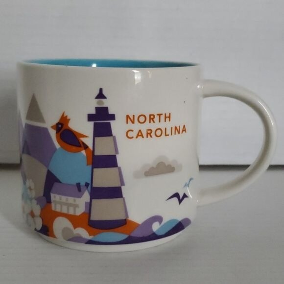 2013 North Carolina Starbucks Coffee You Are Here Collection 14 oz Cup MUG TEA - Picture 9 of 9